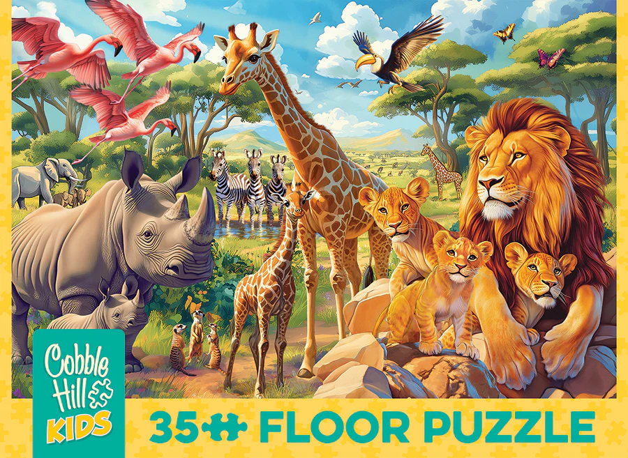 African Plains | Floor Puzzle 35pc | AI Assistance - Image 3