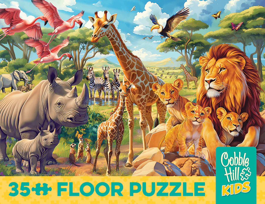African Plains | Floor Puzzle 35pc | AI Assistance - Image 7