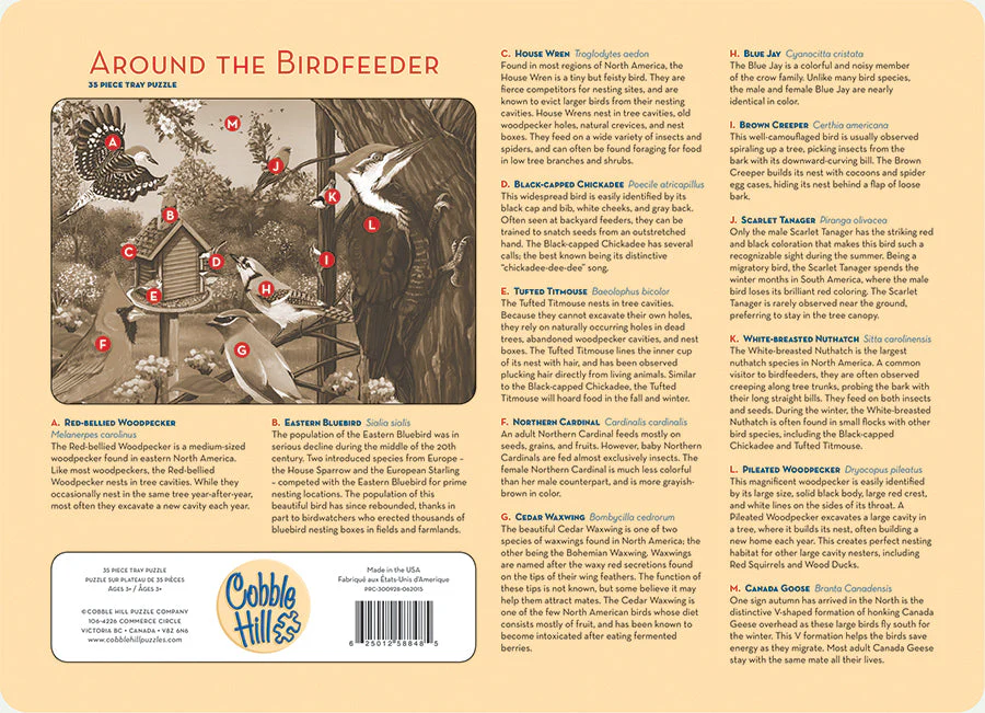 Around the Birdfeeder (tray) | 35 Piece Tray - Image 3