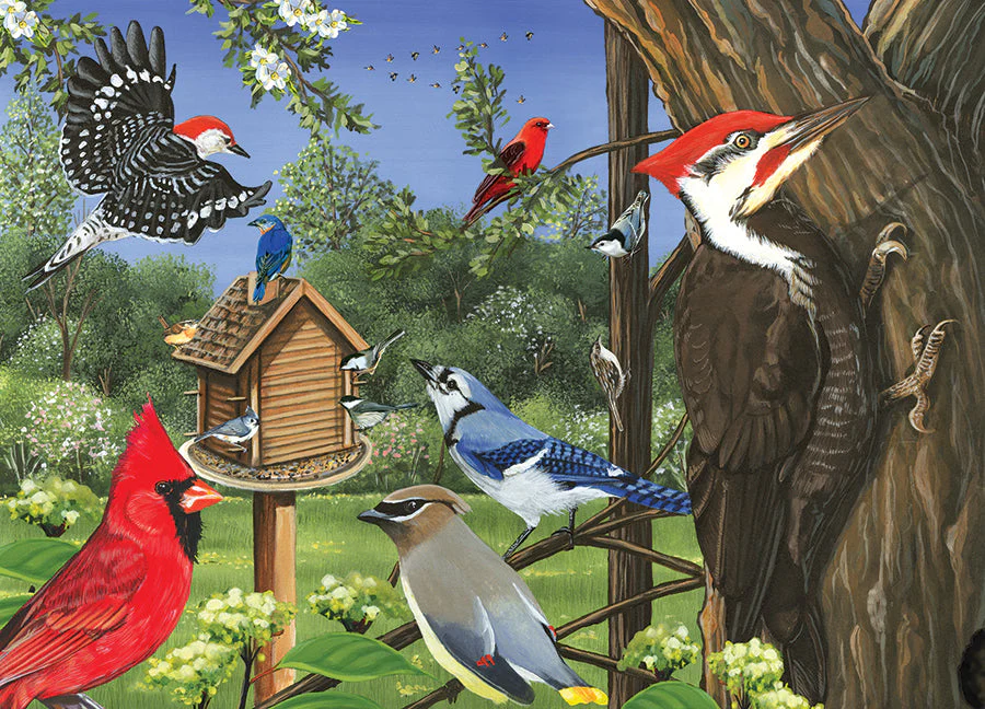 Around the Birdfeeder (tray) | 35 Piece Tray - Image 4