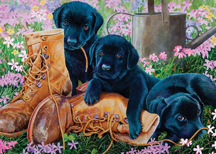 Black Lab Puppies (tray) | 35 Piece Tray - Image 3