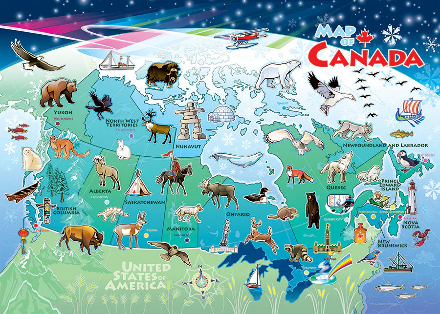 Canada Map (tray) | 35 Piece Tray - Image 3