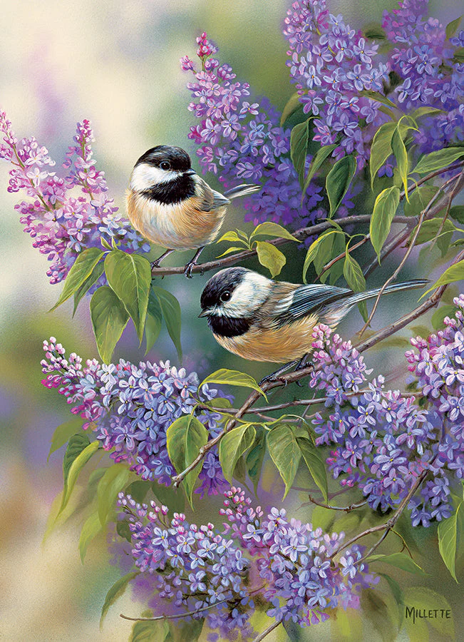 Chickadees and Lilacs | 1000 Piece - Image 3