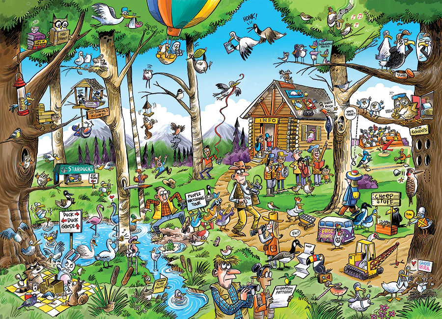 DoodleTown: Birdwatcher's Paradise | 1000 Piece - Image 2