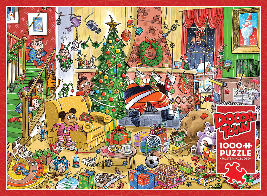 DoodleTown: Catching Santa | 1000 Piece - Image 4
