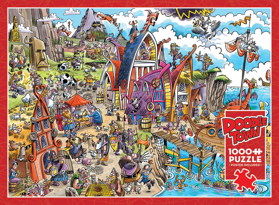 DoodleTown: Viking Village | 1000 Piece - Image 5