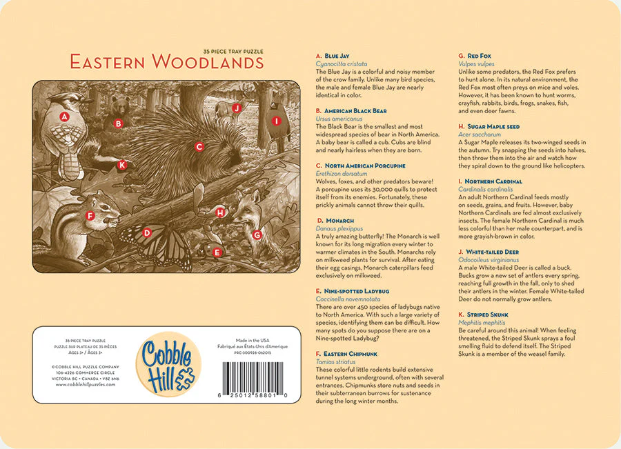 Eastern Woodlands (tray) | 35 Piece Tray - Image 3