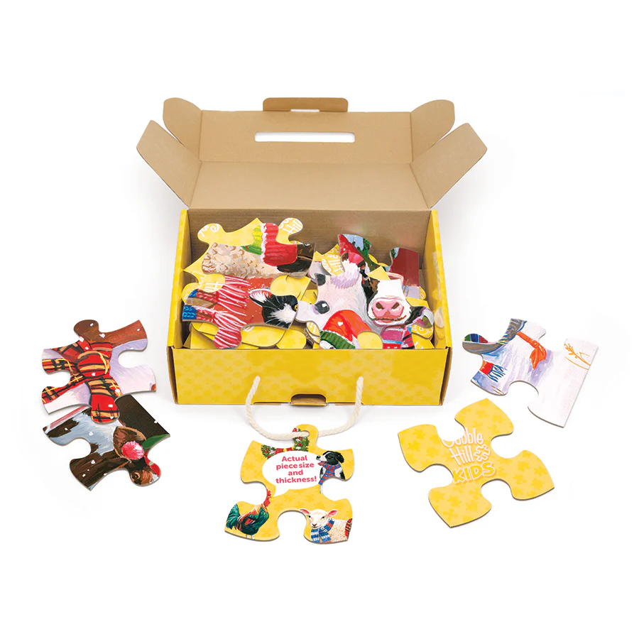 Festive Farmyard Greetings | Floor Puzzle 35pc - Image 3