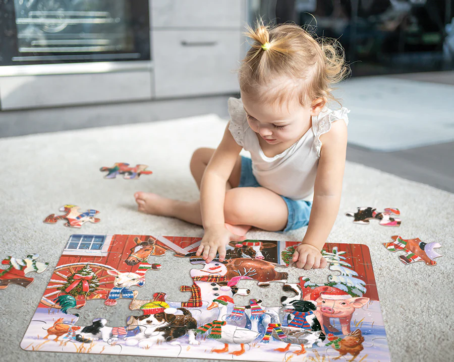 Festive Farmyard Greetings | Floor Puzzle 35pc - Image 4