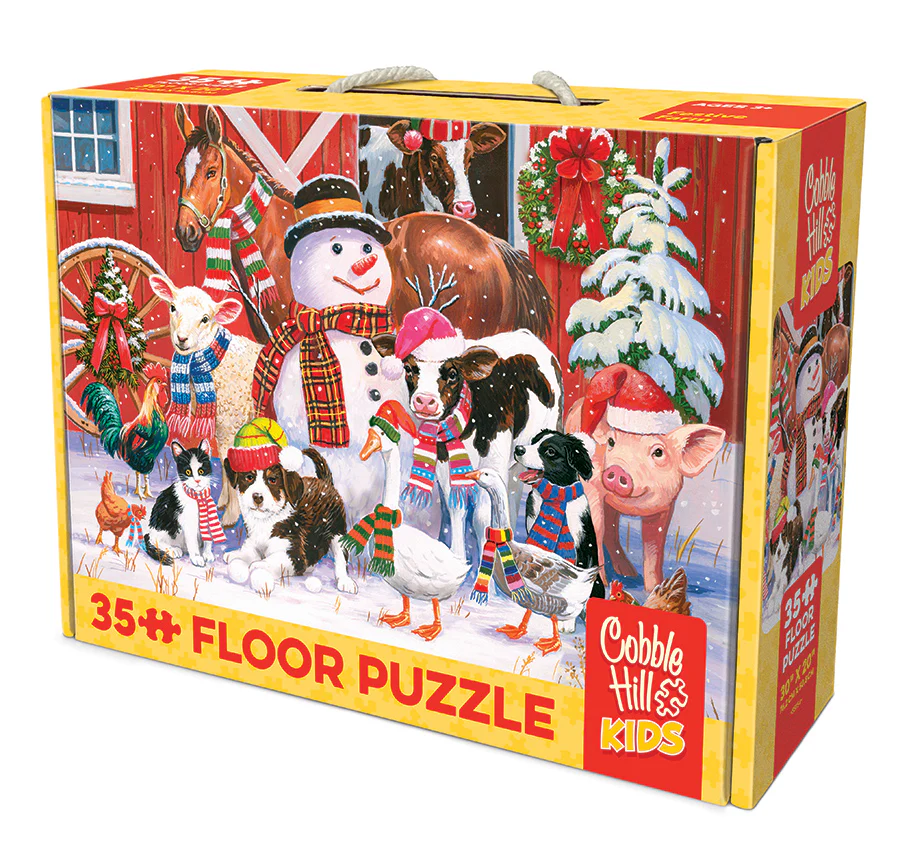 Festive Farmyard Greetings | Floor Puzzle 35pc - Image 5