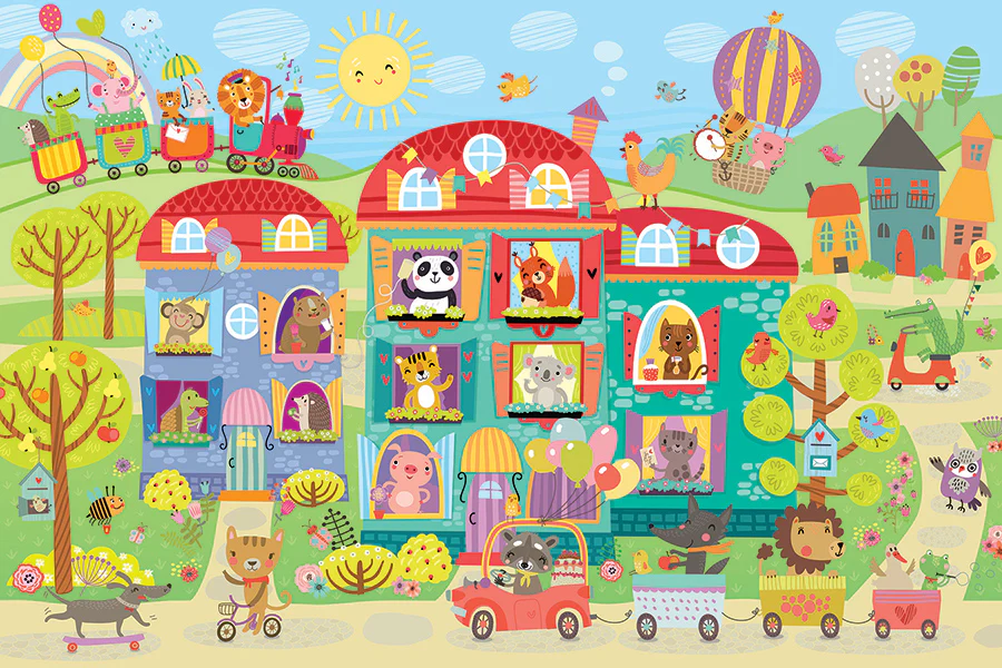 Friendly Neighbors | Floor Puzzle 35pc - Image 2