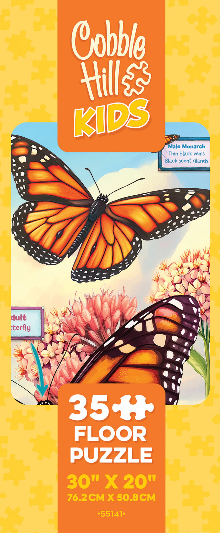 Life Cycle of a Monarch | Floor Puzzle 35pc | AI Assistance - Image 3