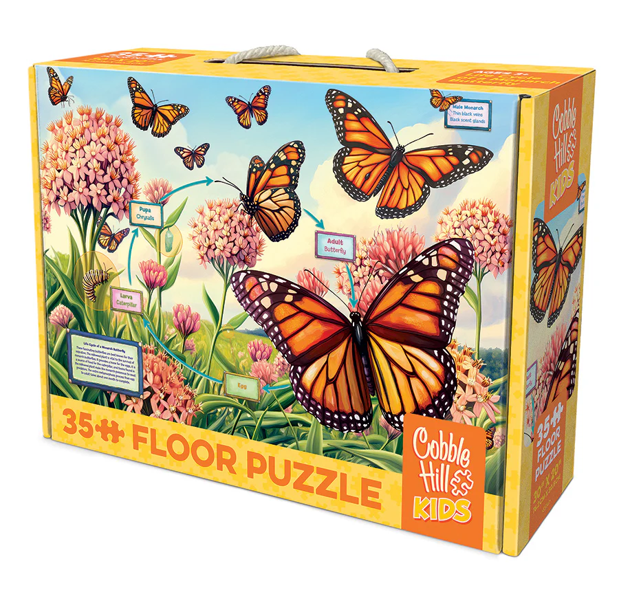 Life Cycle of a Monarch | Floor Puzzle 35pc | AI Assistance - Image 6