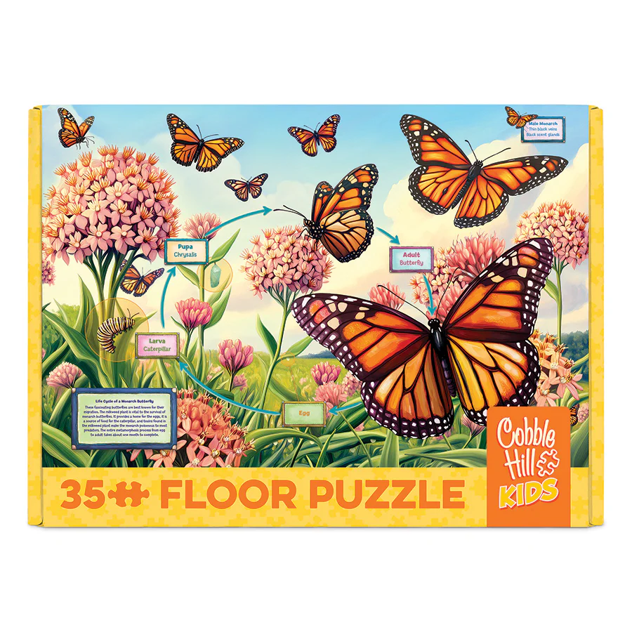 Life Cycle of a Monarch | Floor Puzzle 35pc | AI Assistance - Image 7