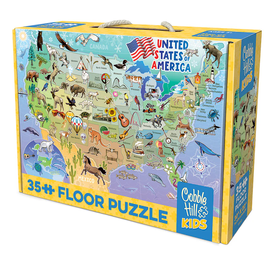 Map of the USA | Floor Puzzle 35pc - Image 4