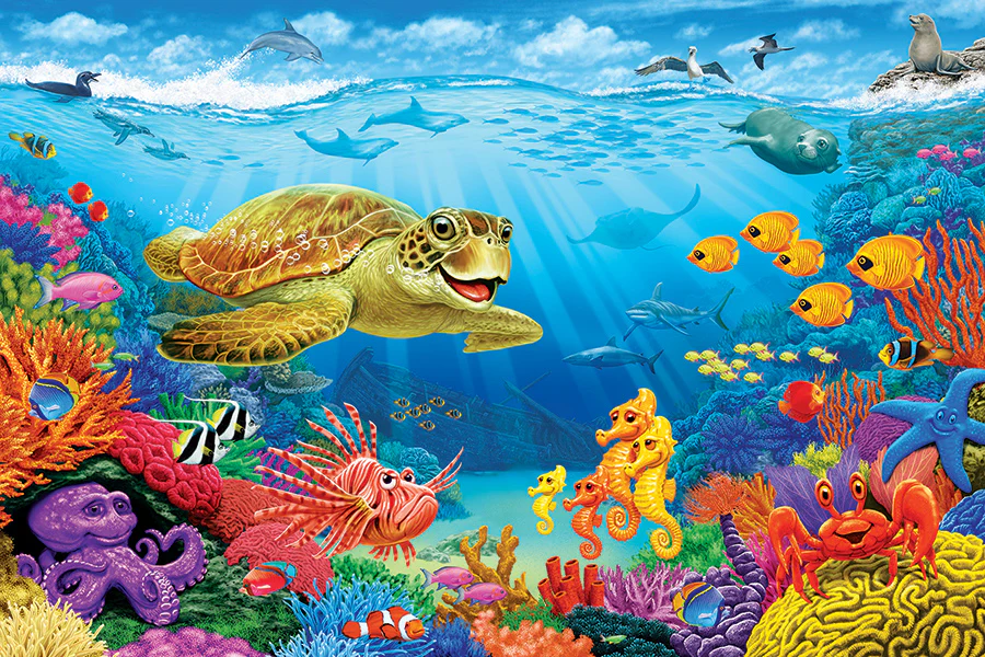 Ocean Reef | Floor Puzzle 35pc - Image 2