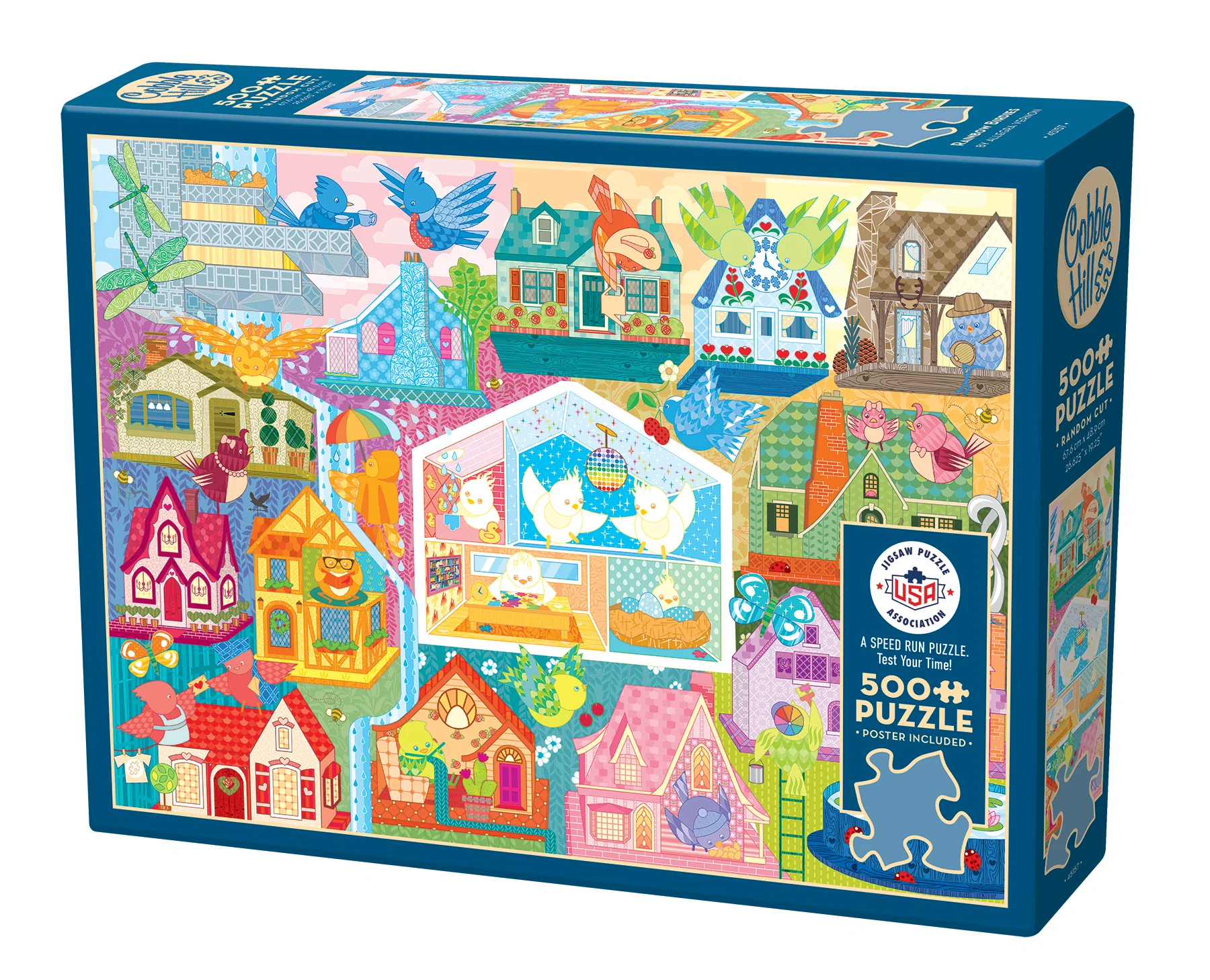 Rainbow Birdies | Speed Run Puzzle | 500 Piece