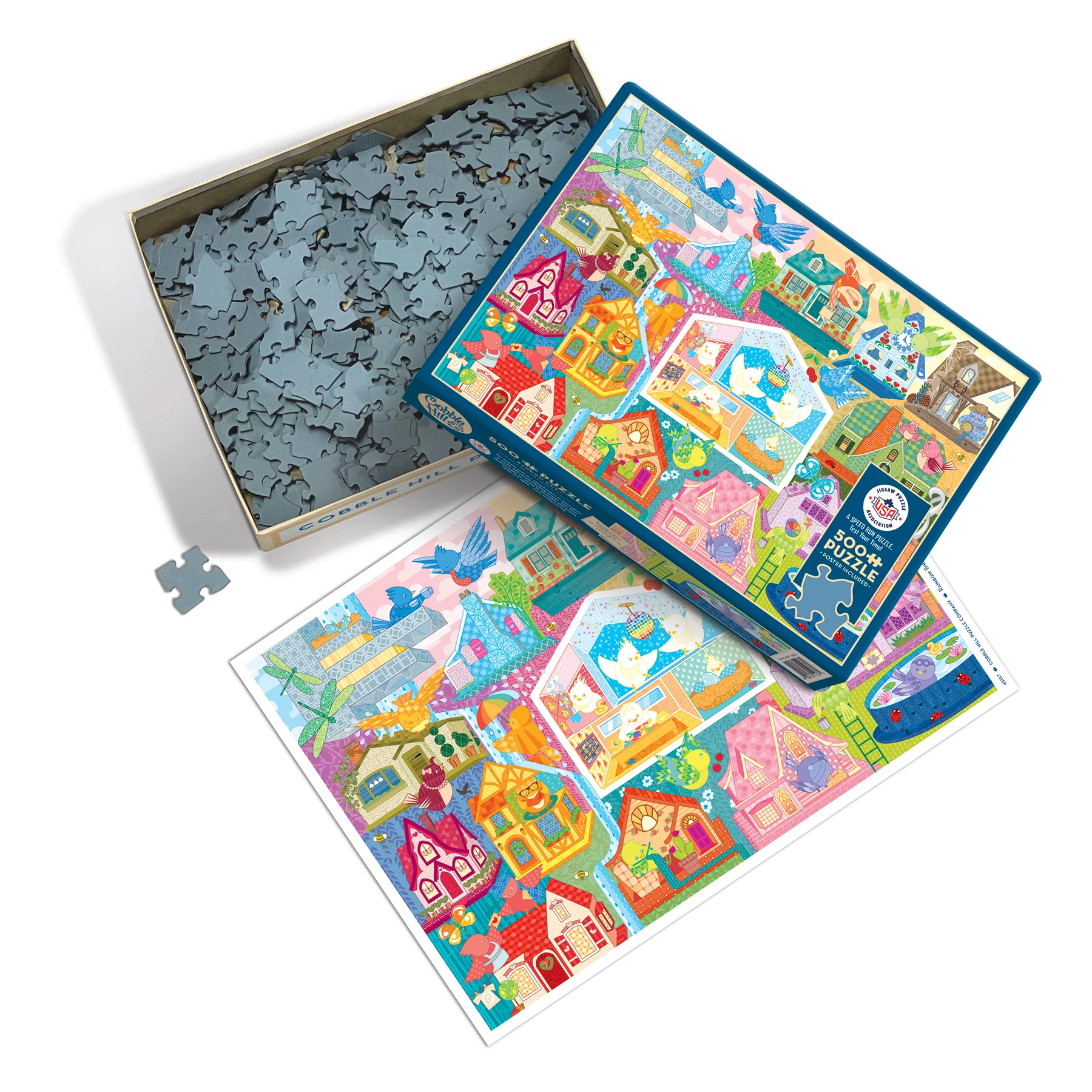 Rainbow Birdies | Speed Run Puzzle | 500 Piece - Image 3