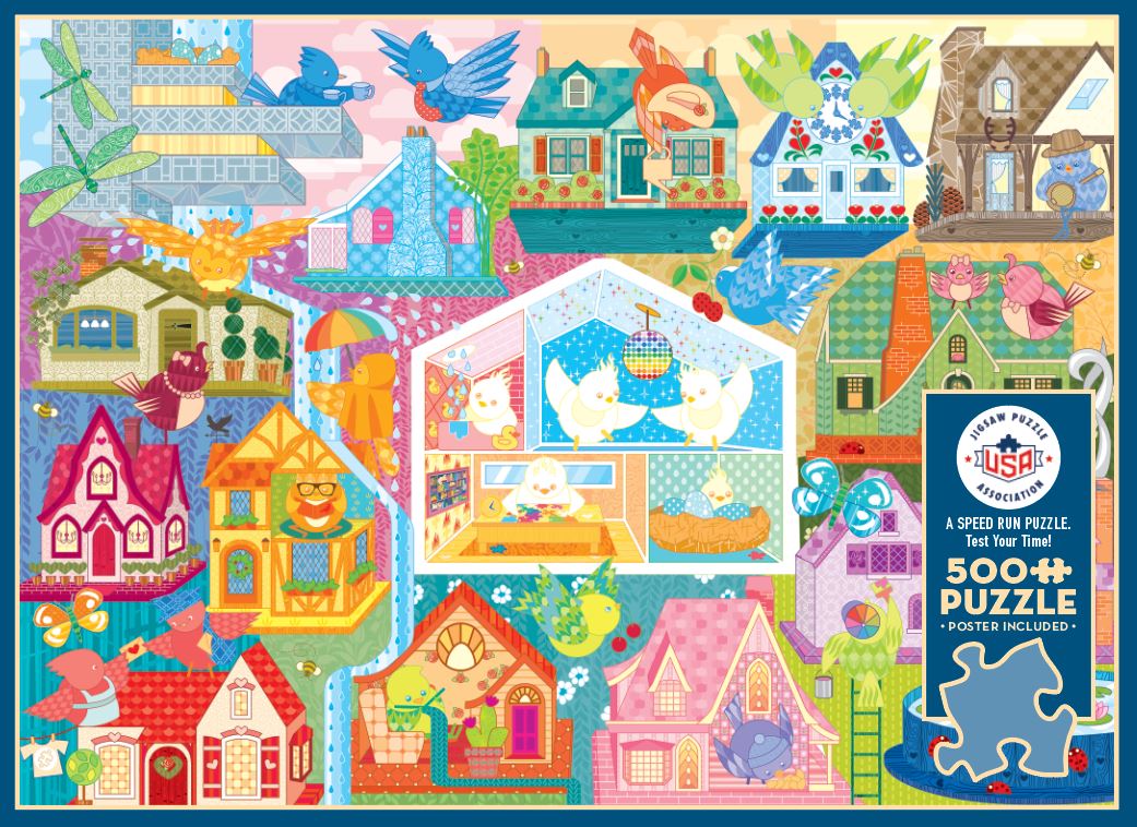 Rainbow Birdies | Speed Run Puzzle | 500 Piece - Image 4
