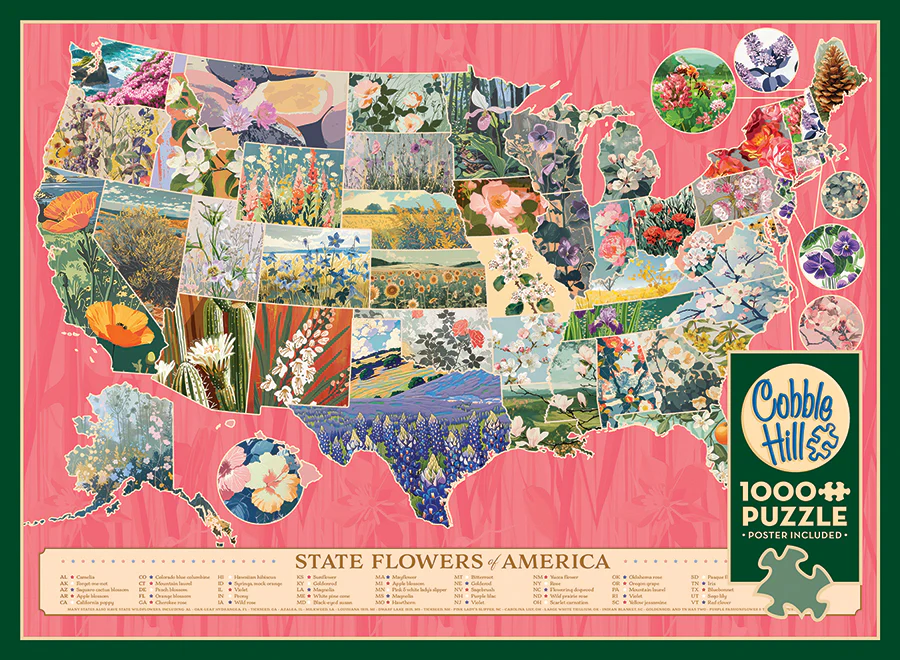 State Flowers of America | 1000 Piece | AI Assistance - Image 4